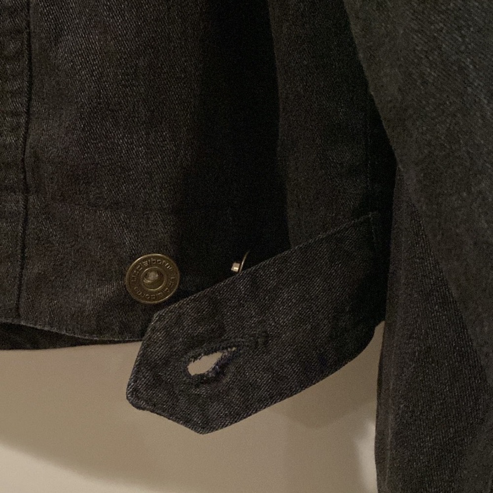 Liz Claiborne Lizwear Petite Jacket Dark Grey Gray Charcoal Vintage Black Petite